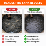 Biosolve Septic - Septic Tank Cleaner | Lab Certified Bioactive Formula | Rapidly Reduces Sludge, Removes Odour | Prevents Backflow & Overflow - Pack of 1 (250 Grams)