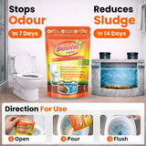 Biosolve Septic - Septic Tank Cleaner | Lab Certified Bioactive Formula | Rapidly Reduces Sludge, Removes Odour | Prevents Backflow & Overflow - Pack of 1 (250 Grams)