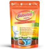 Biosolve Septic - Septic Tank Cleaner | Lab Certified Bioactive Formula | Rapidly Reduces Sludge, Removes Odour | Prevents Backflow & Overflow - Pack of 3 (750 Grams)