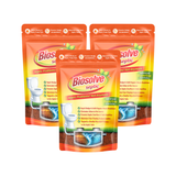 Biosolve Septic - Septic Tank Cleaner | Lab Certified Bioactive Formula | Rapidly Reduces Sludge, Removes Odour | Prevents Backflow & Overflow - Pack of 3 (750 Grams)